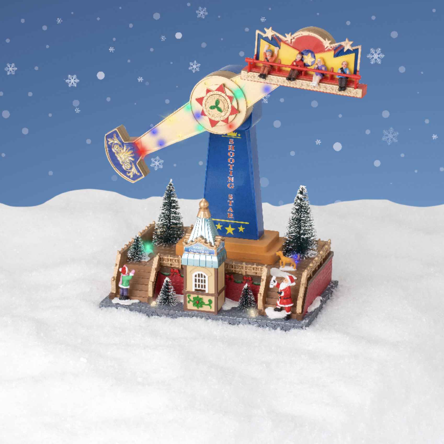 Villaggio scenario natalizio Luna Park 40,5 cm