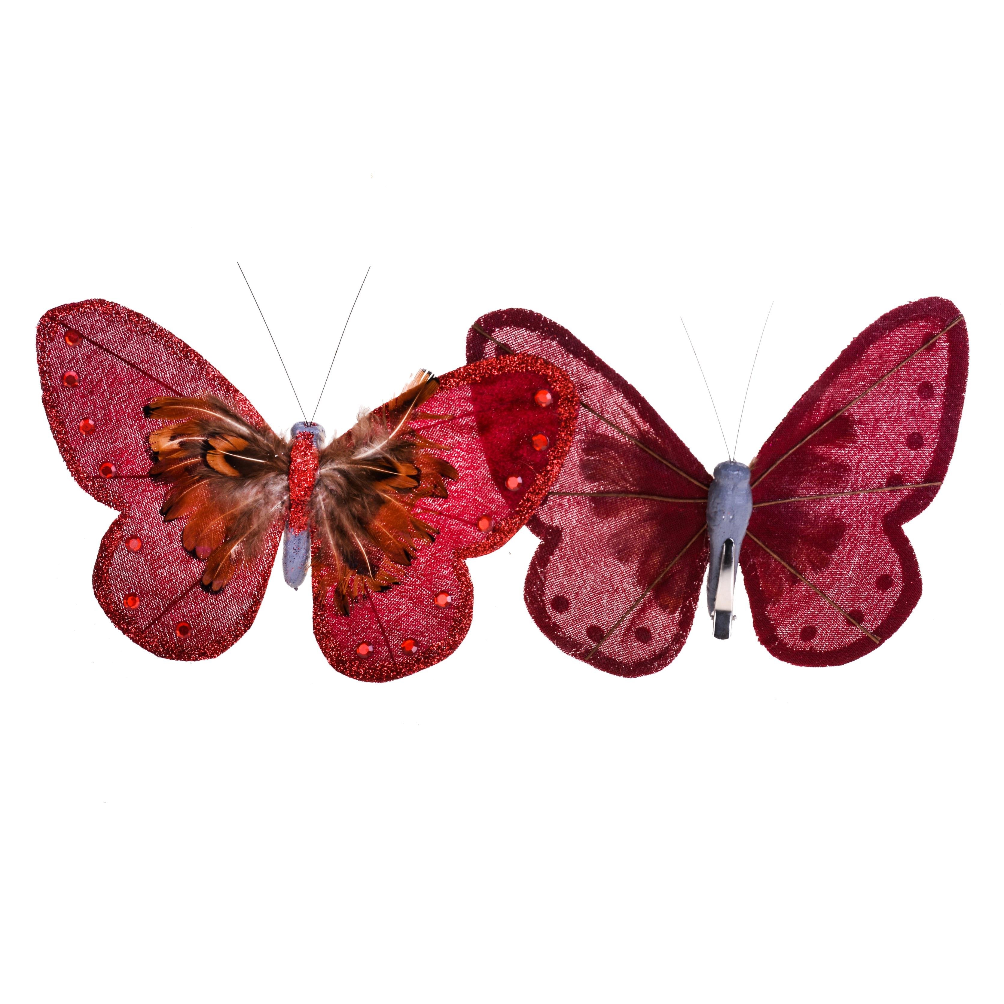 Farfalla velvet colore rosso