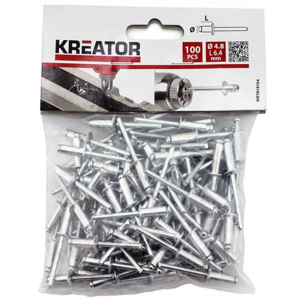 RIVETTI 4.8X6,4MM CONFEZIONE 100 PZ.