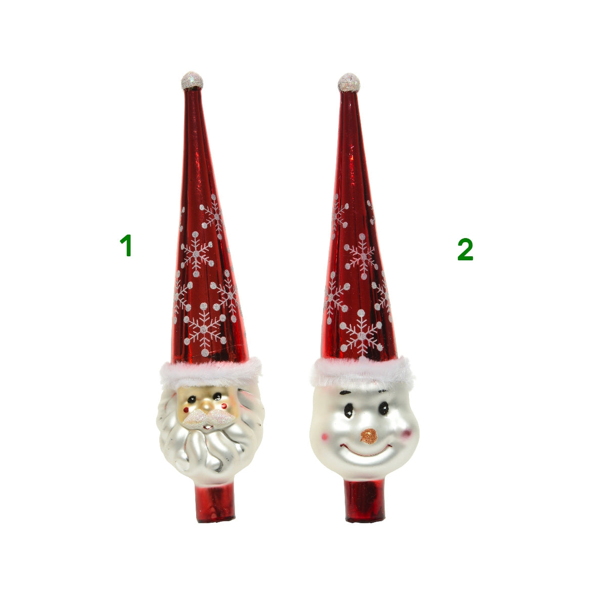 Puntale babbo natale Kaemingk