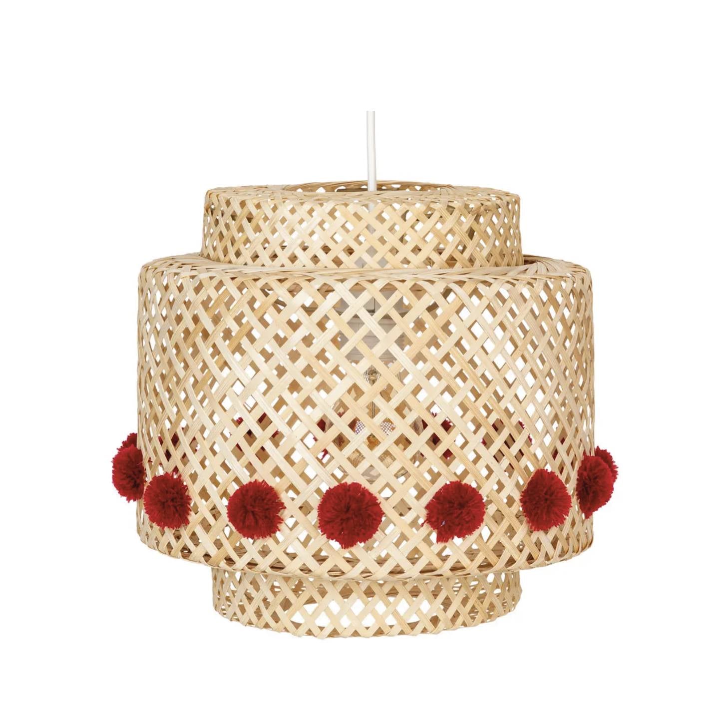 Lampada a sospensione Liby per bambini in bamb√π