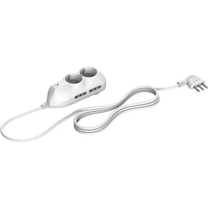 Multipresa con 4 prese 2P+T bipasso (10/16 A)