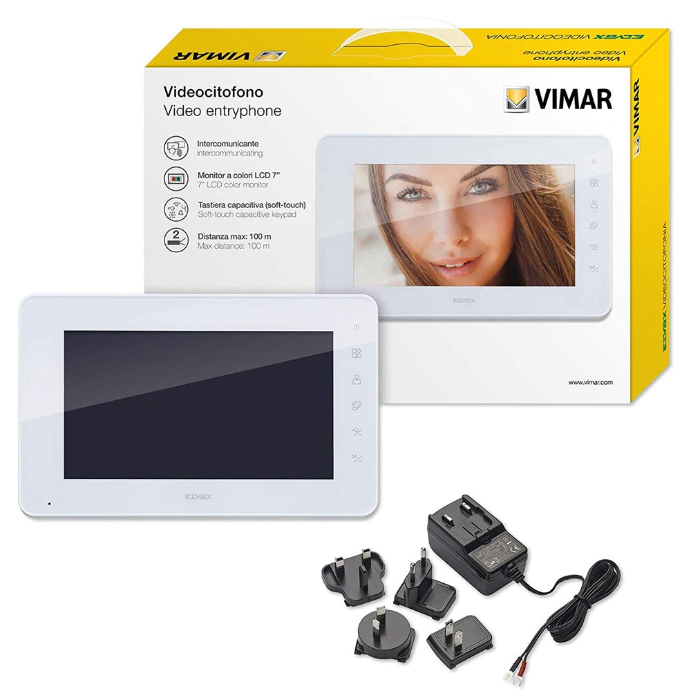 Monitor supplementare 7in alimentatore multispina Vimar