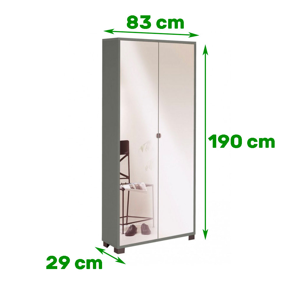 Scarpiera 2 ante a specchio 3