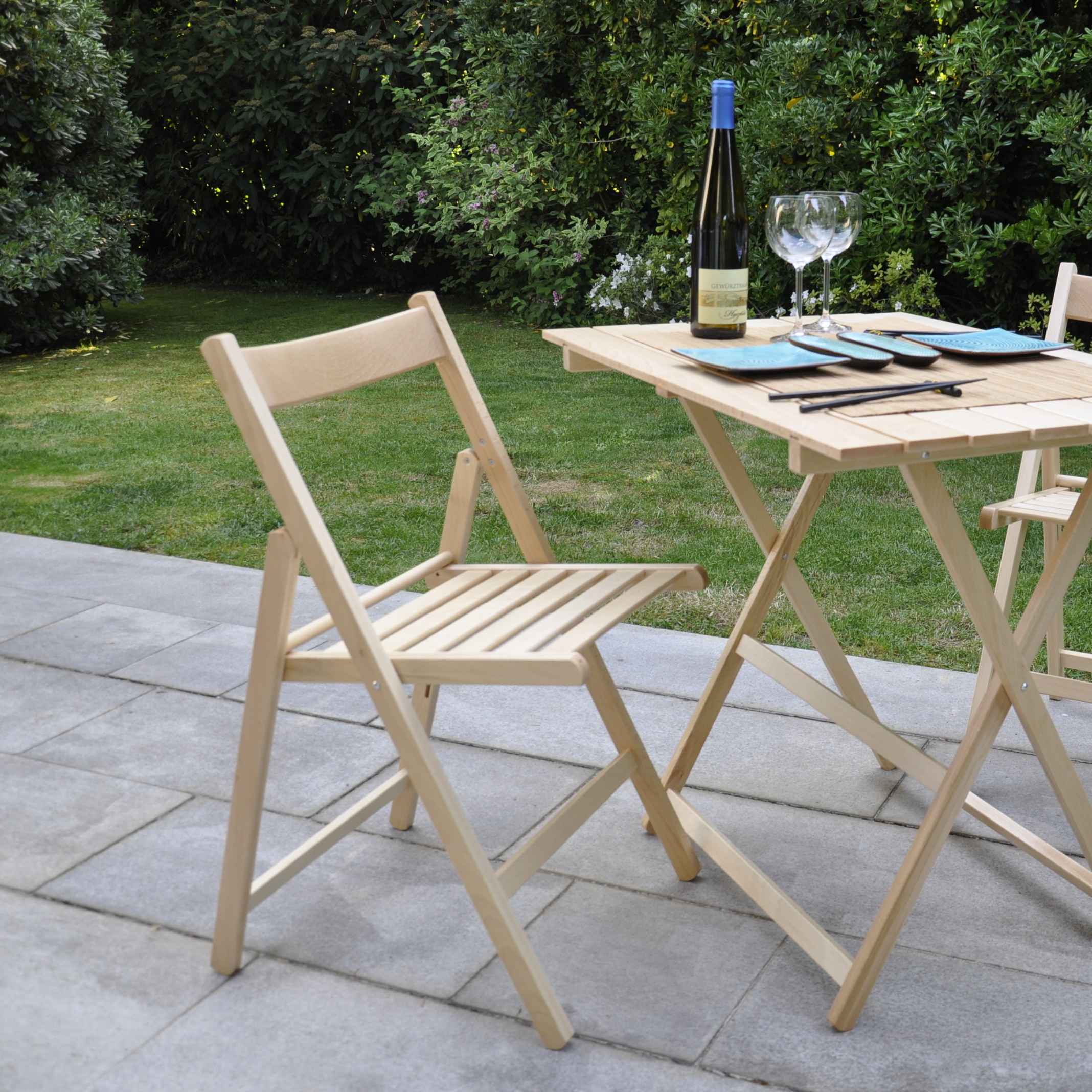 Sedia in legno pieghevole