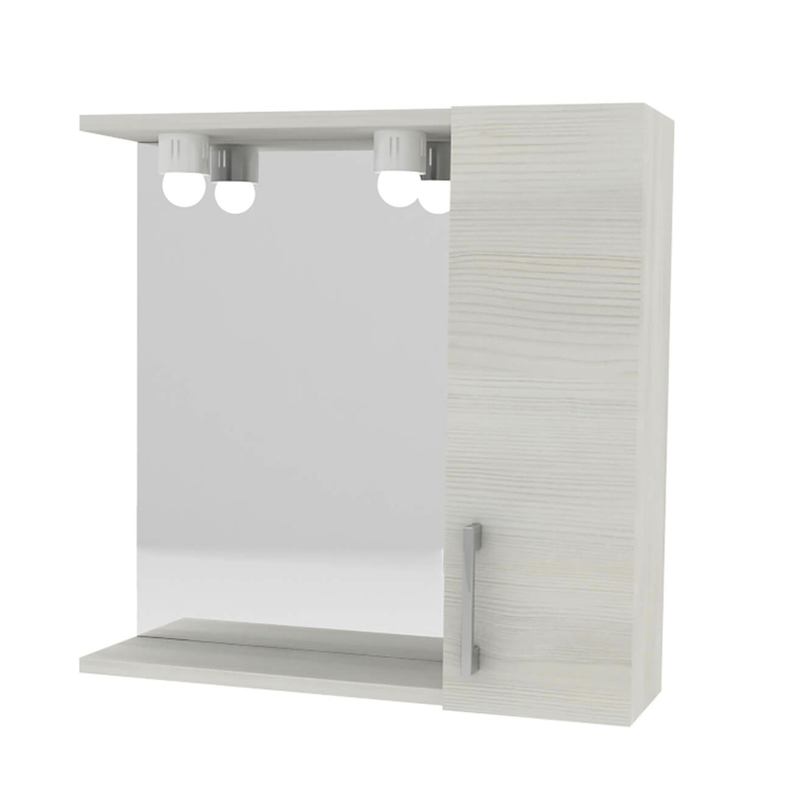 Specchiera 1 anta rovere bianco