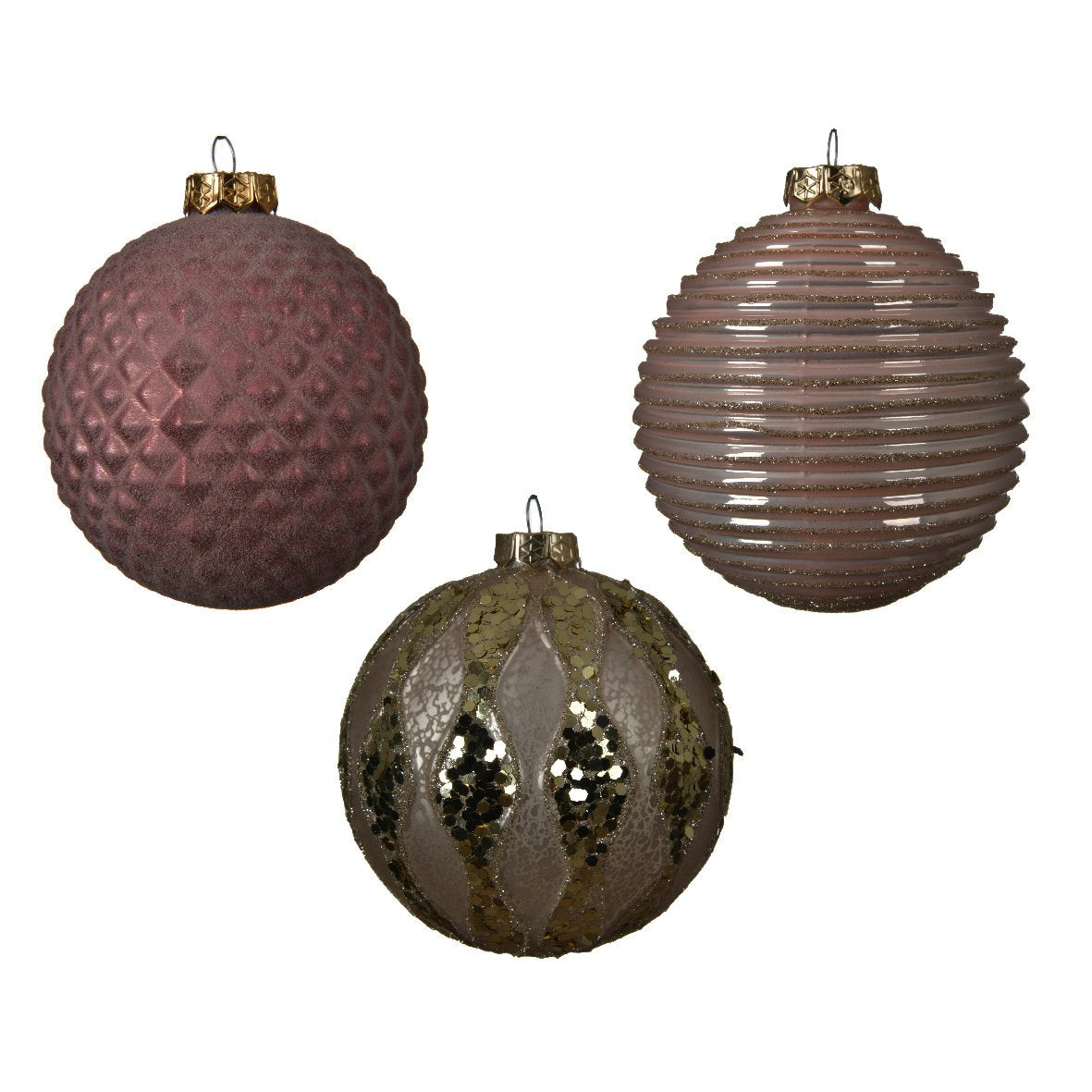 Palla decorativa rosa 10cm