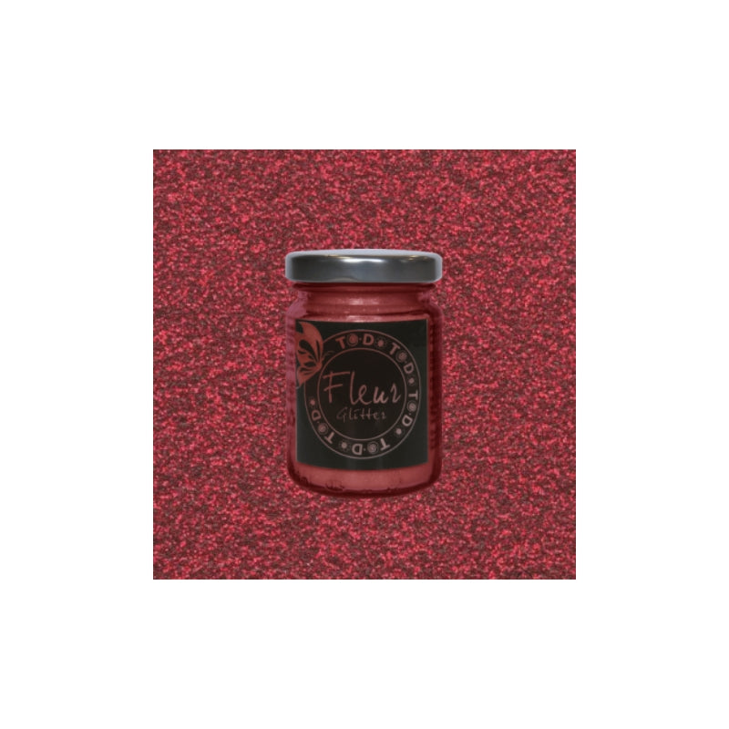 GLITTER DECORATIVO 90 GRAMMI COLORE CHERRY RED