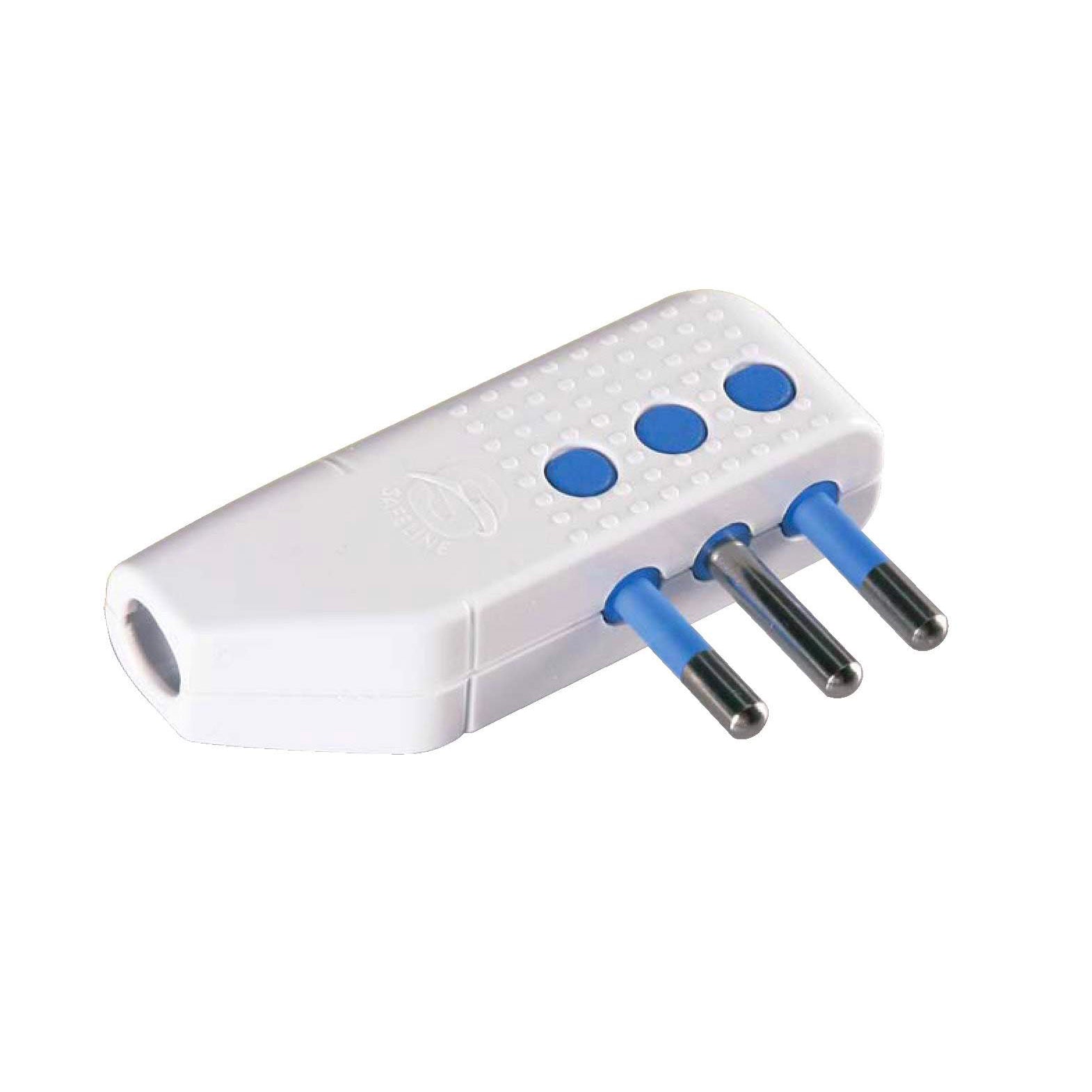 Spina salvaspazio orientabile 10A 2P+T