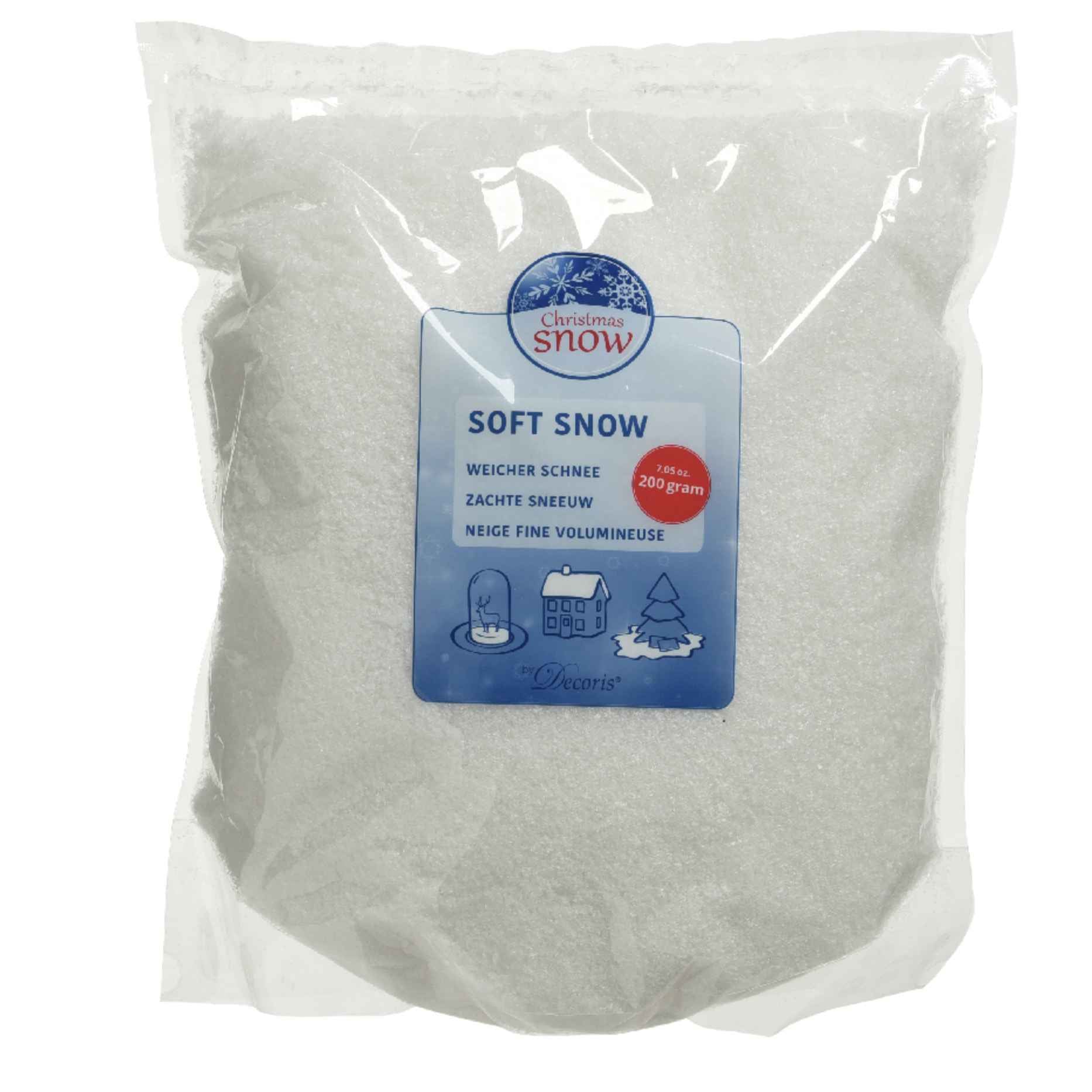 Sacchetto con neve natalizia