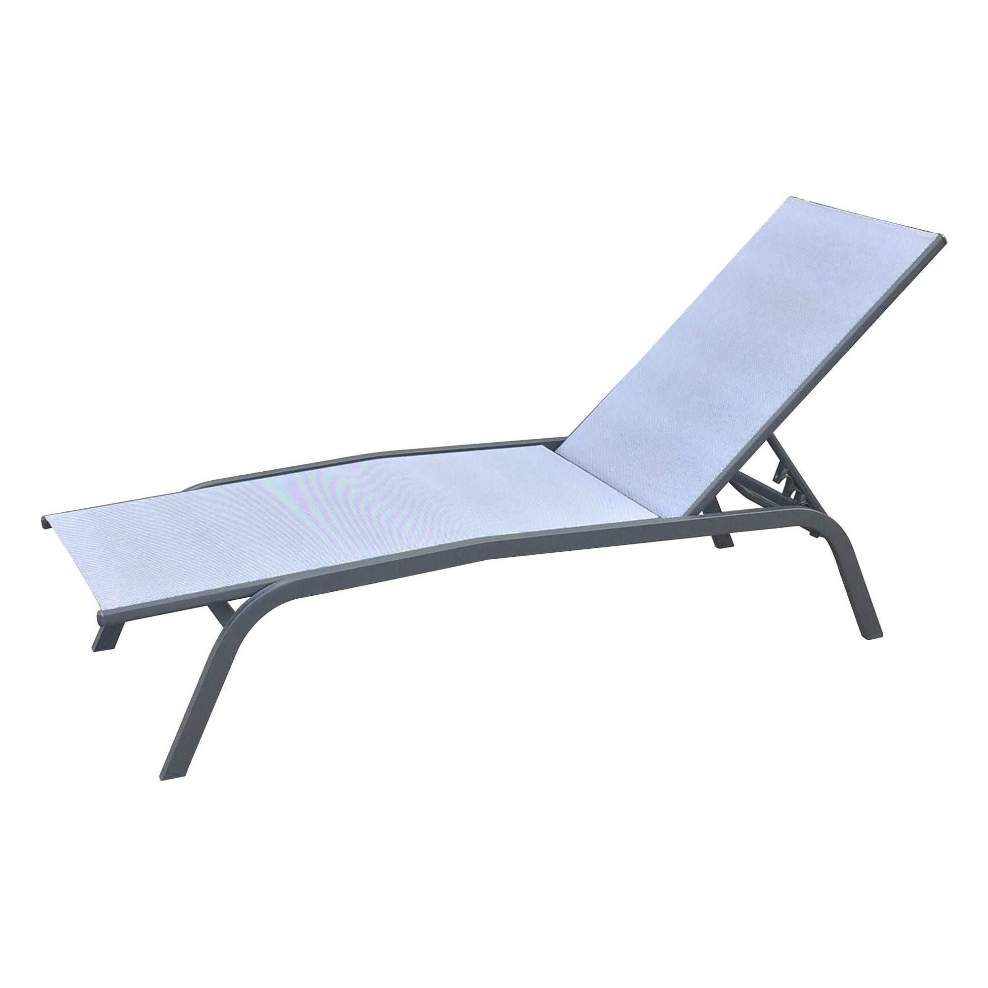 Lettino da spiaggia  grigio chiaro