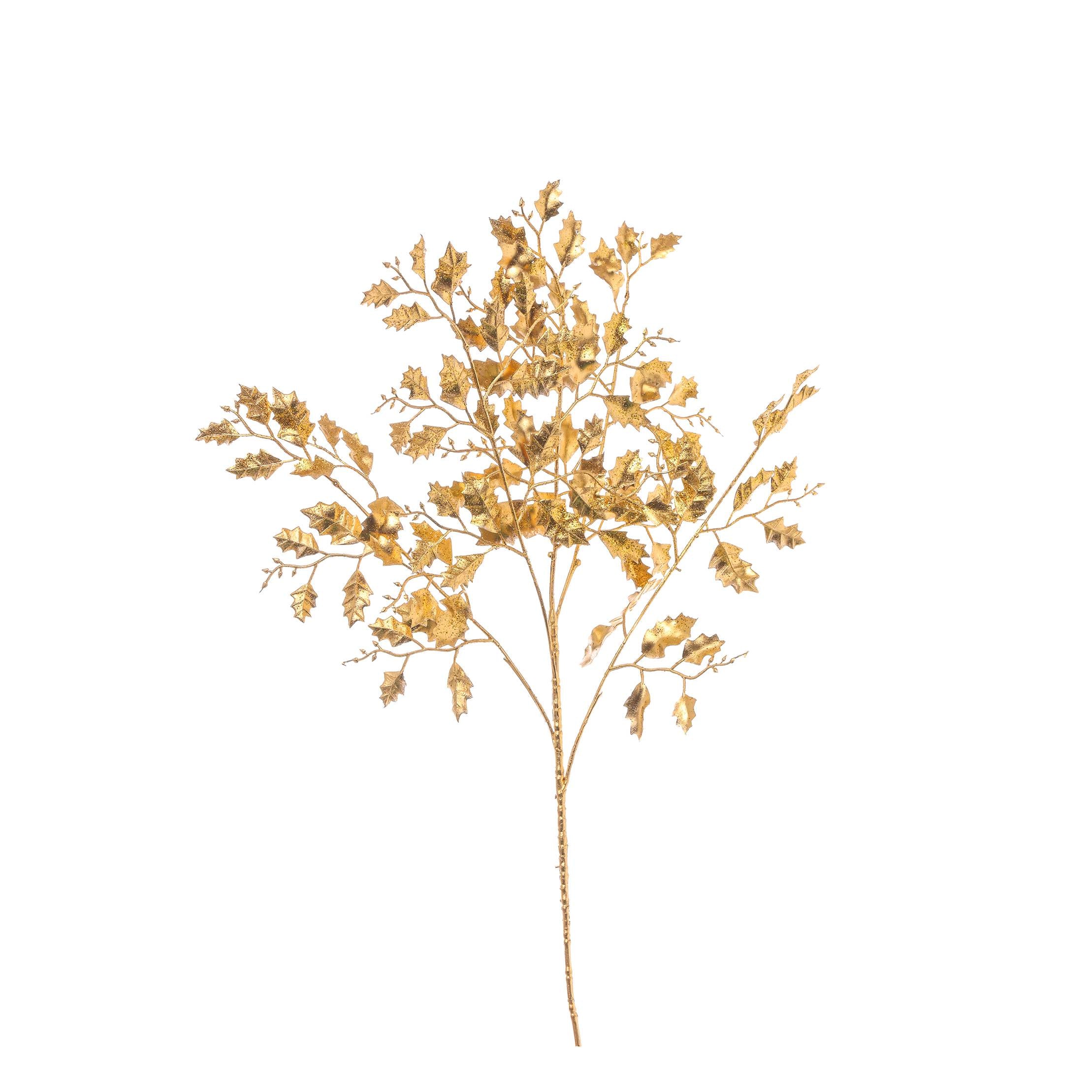 Ramo agrifoglio Gold 86 cm