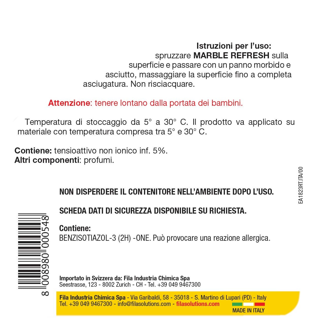 Detergente per marmo Marble Refresh Marmo 750ml 3