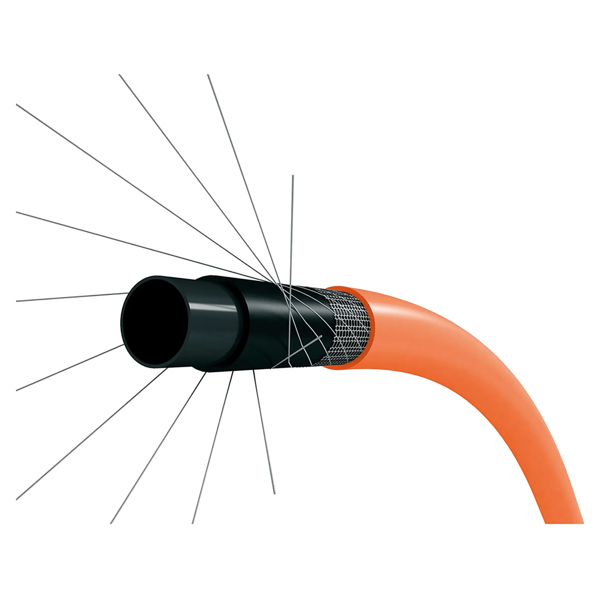 Tubo cantiere magliato 15 mm *al metro*