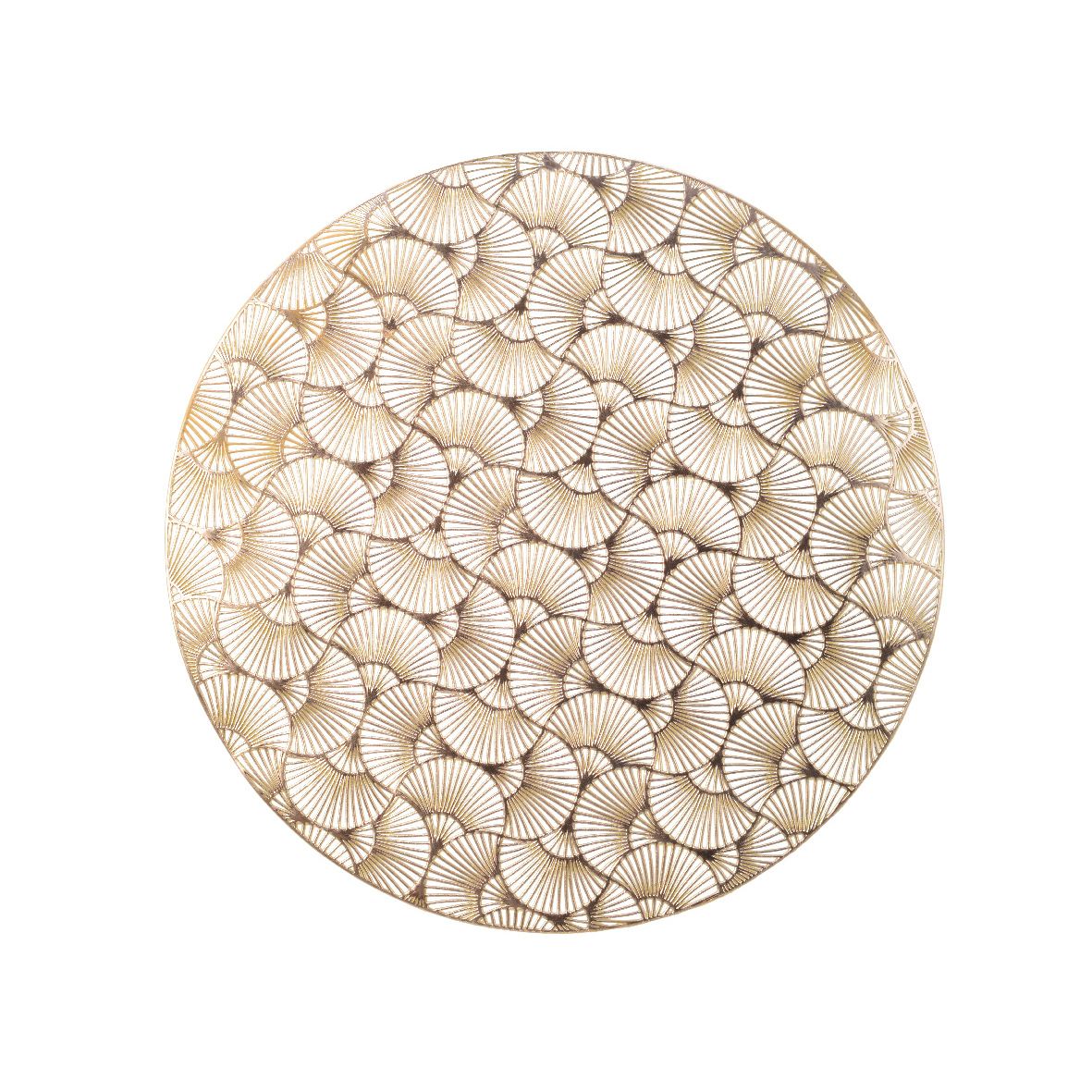 Tovaglietta rotonda color oro 38 cm