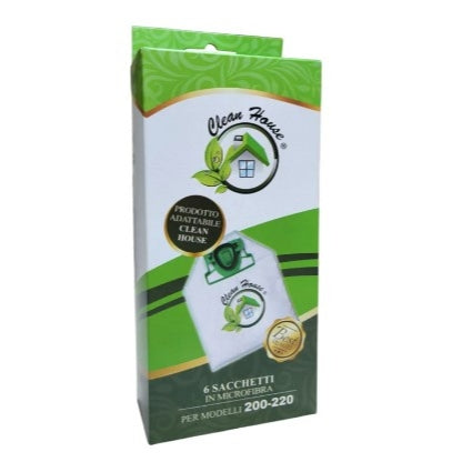 Confezione 6 sacchetti aspirapolvere Folletto VK200/220S