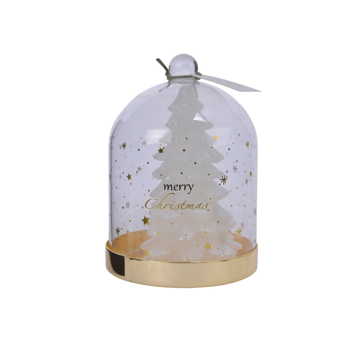 Cloche con candela oro