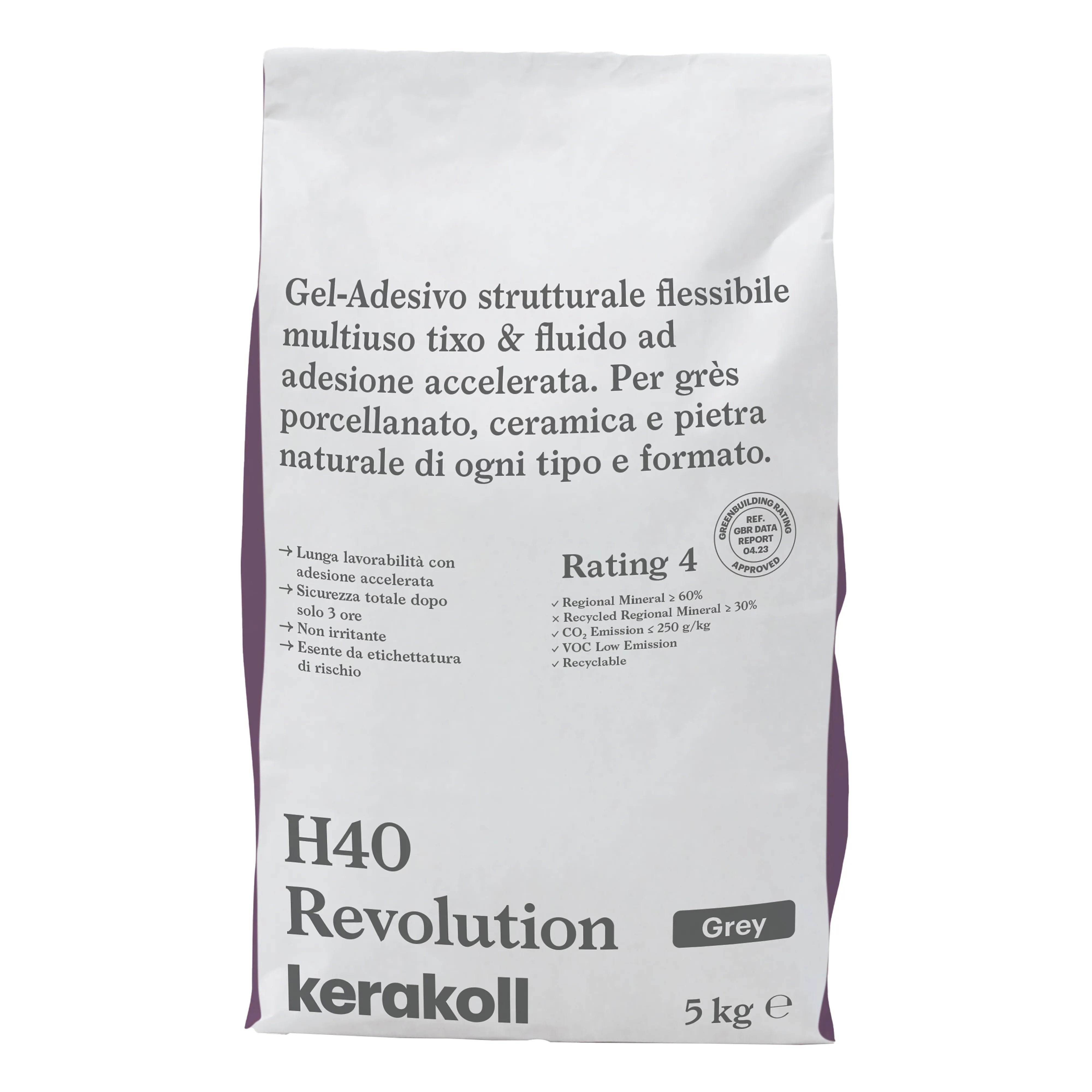 Colla edilzia H40 revolution grigio Kerakoll 5KG