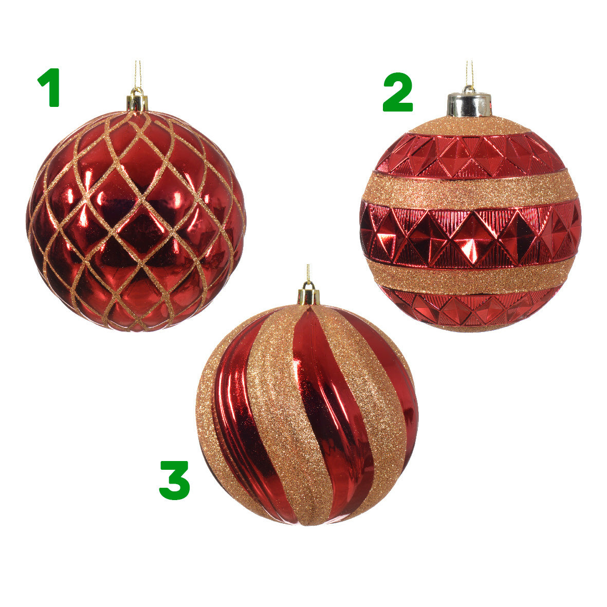 Pallina rossa 12 cm in plastica