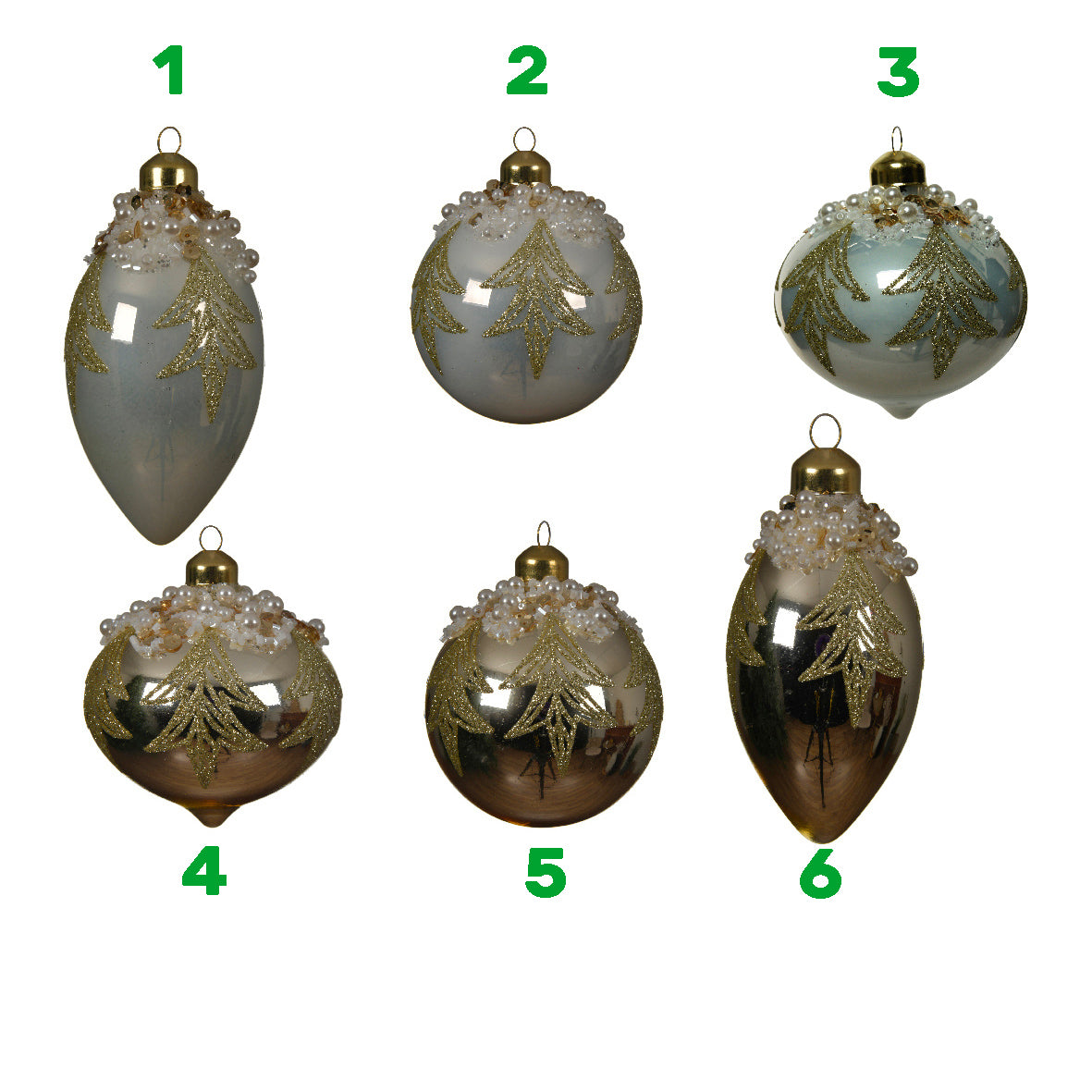 Palla natalizia 8 cm in vetro