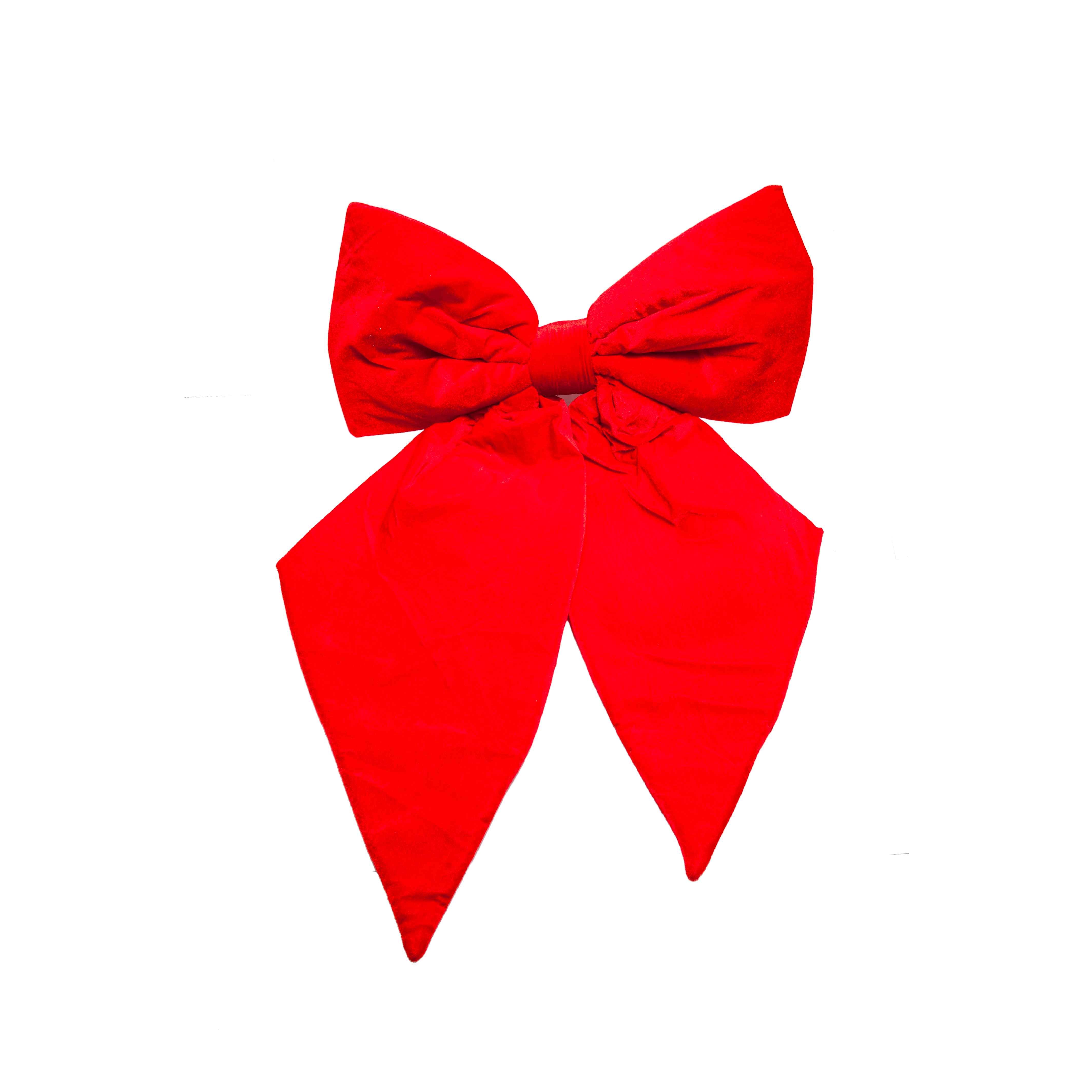 Fiocco natalizio velluto