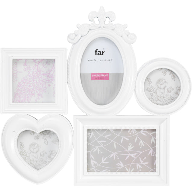 Multifoto bianco Harmony 5 pose