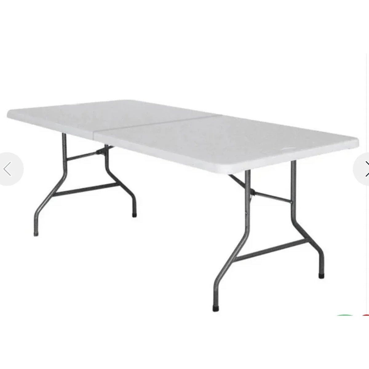 TAVOLO RETTANGOLARE PIEGHEVOLE 180 x 70 x 74 cm