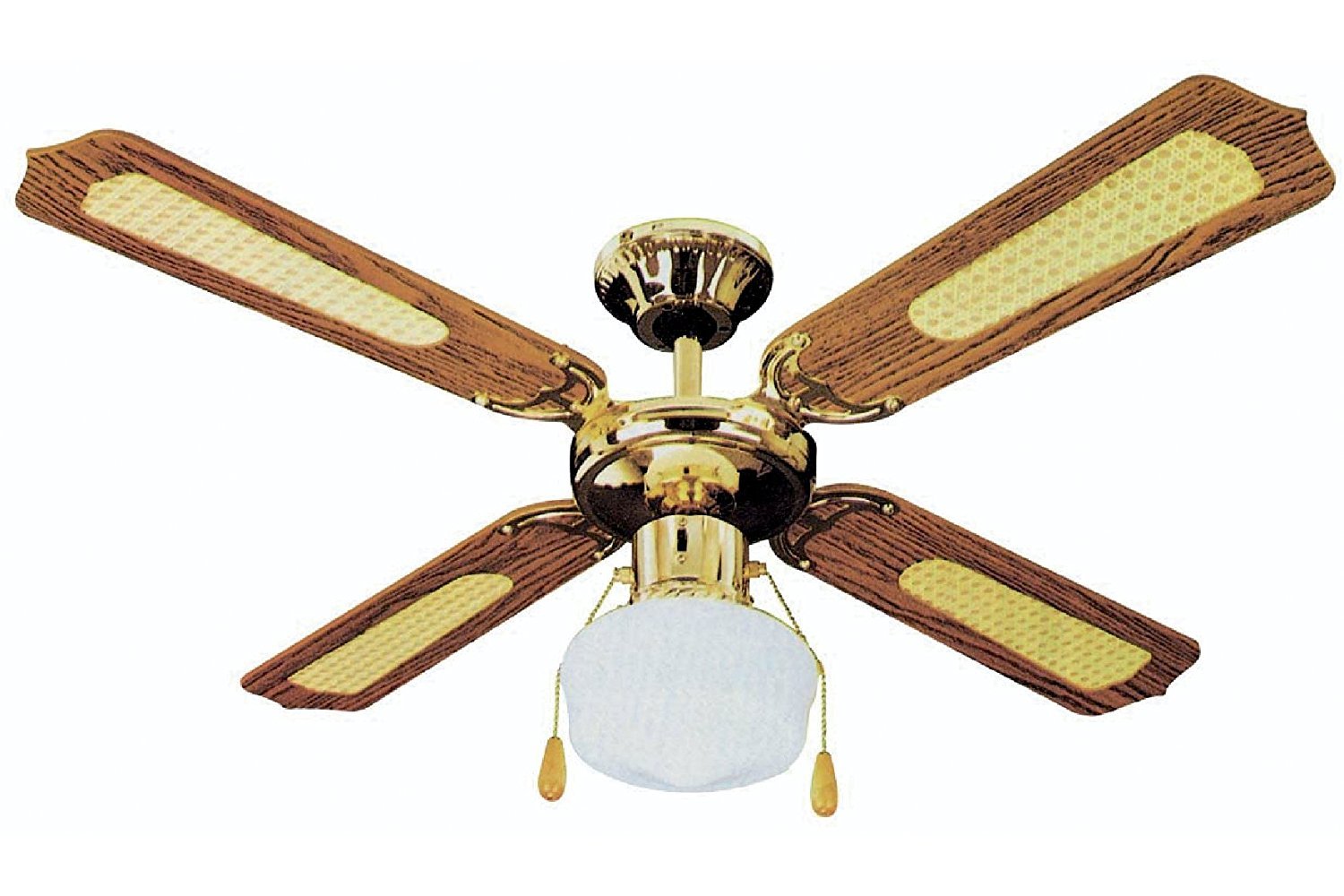 VENTILATORE DA SOFFITTO 4 PALE COLORE NOCE - GALILEO 2160664