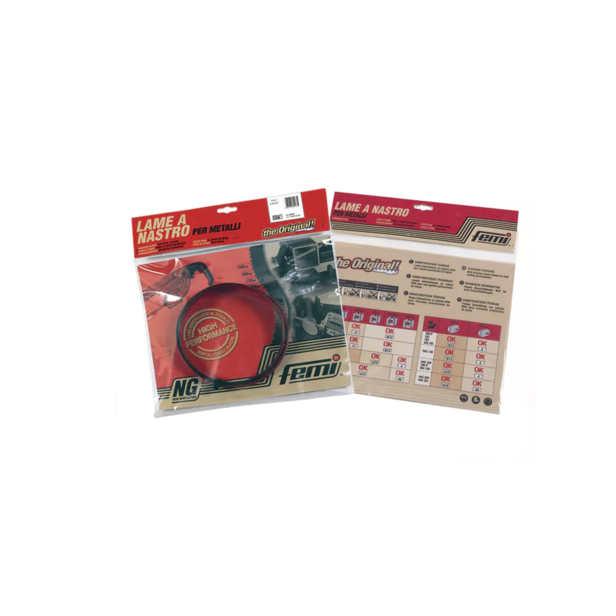 Lama di ricambio segatrici 1335 mm Femi