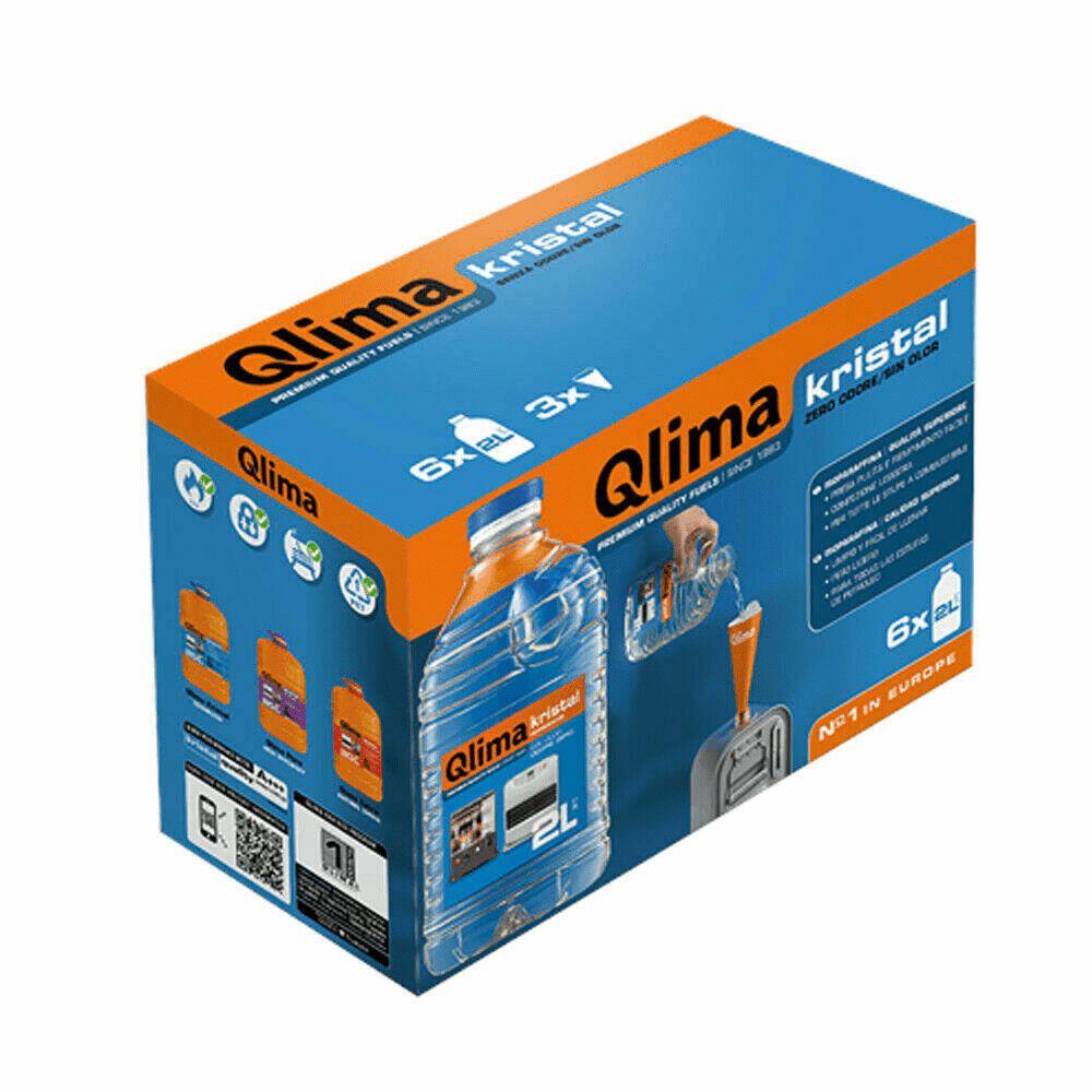 Qlima Combustibile Liquido Inodore Universale Per Stufe Kristal 12 litri