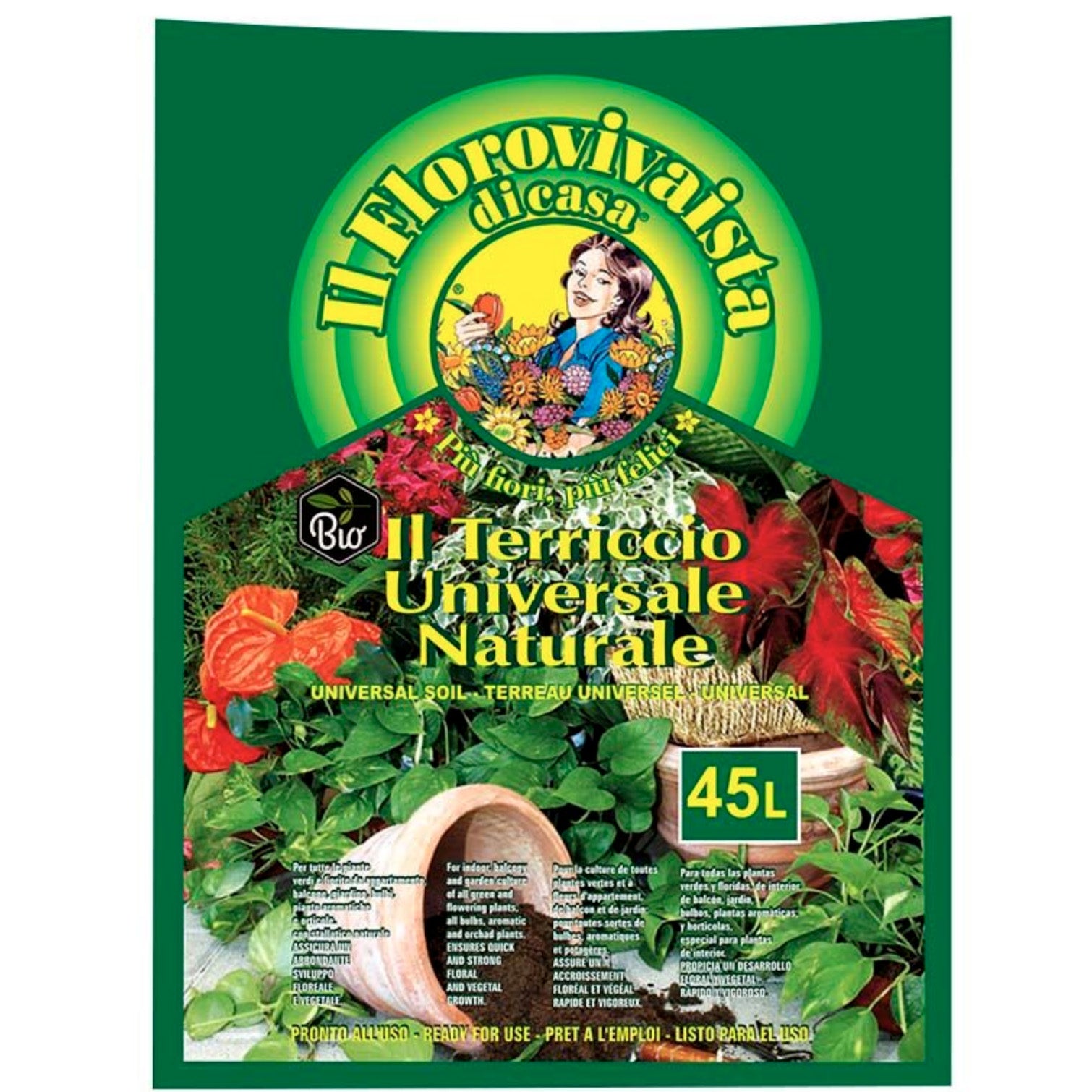 Terriccio universale 45 lt Gardenia