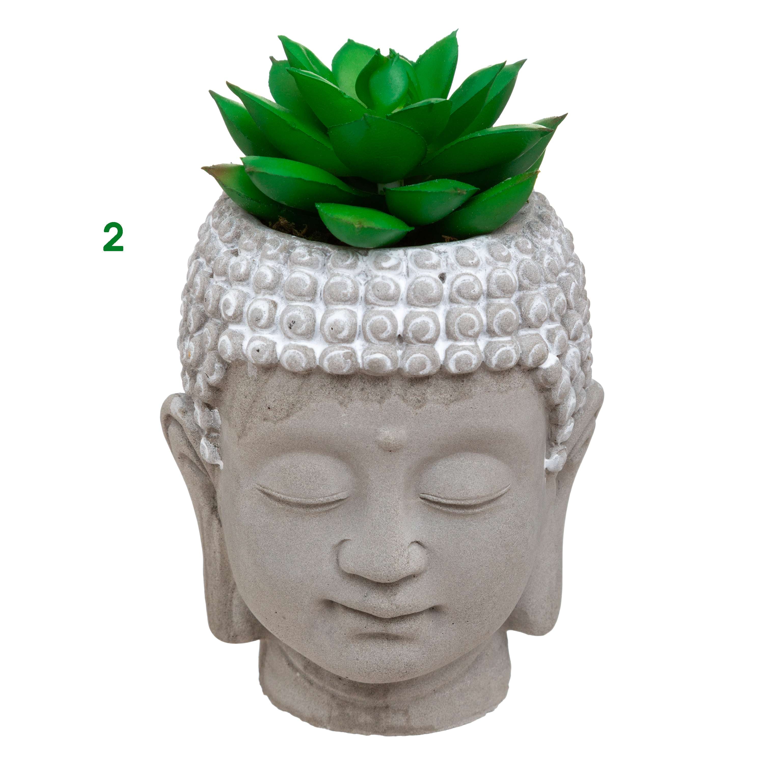 Testa Buddha con candela 3