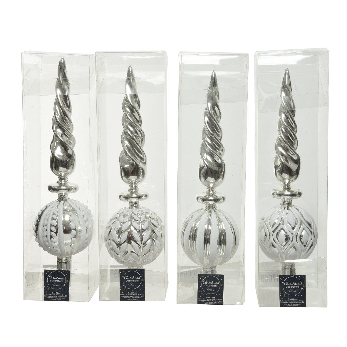 Puntale albero argento