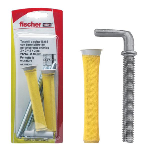 Fischer tasselli e cancani per fissaggi chimici