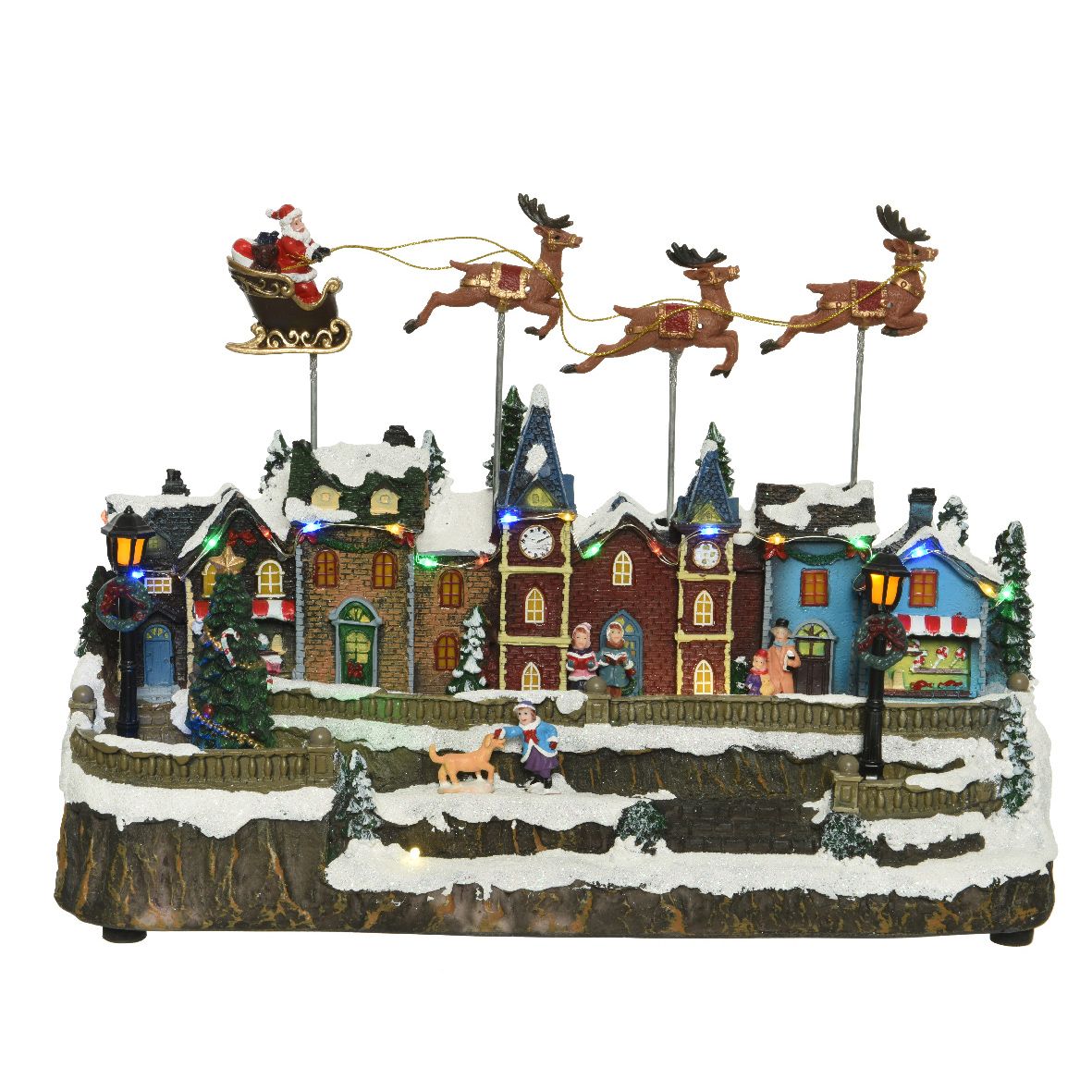 Giostrina babbo natale con renne volanti