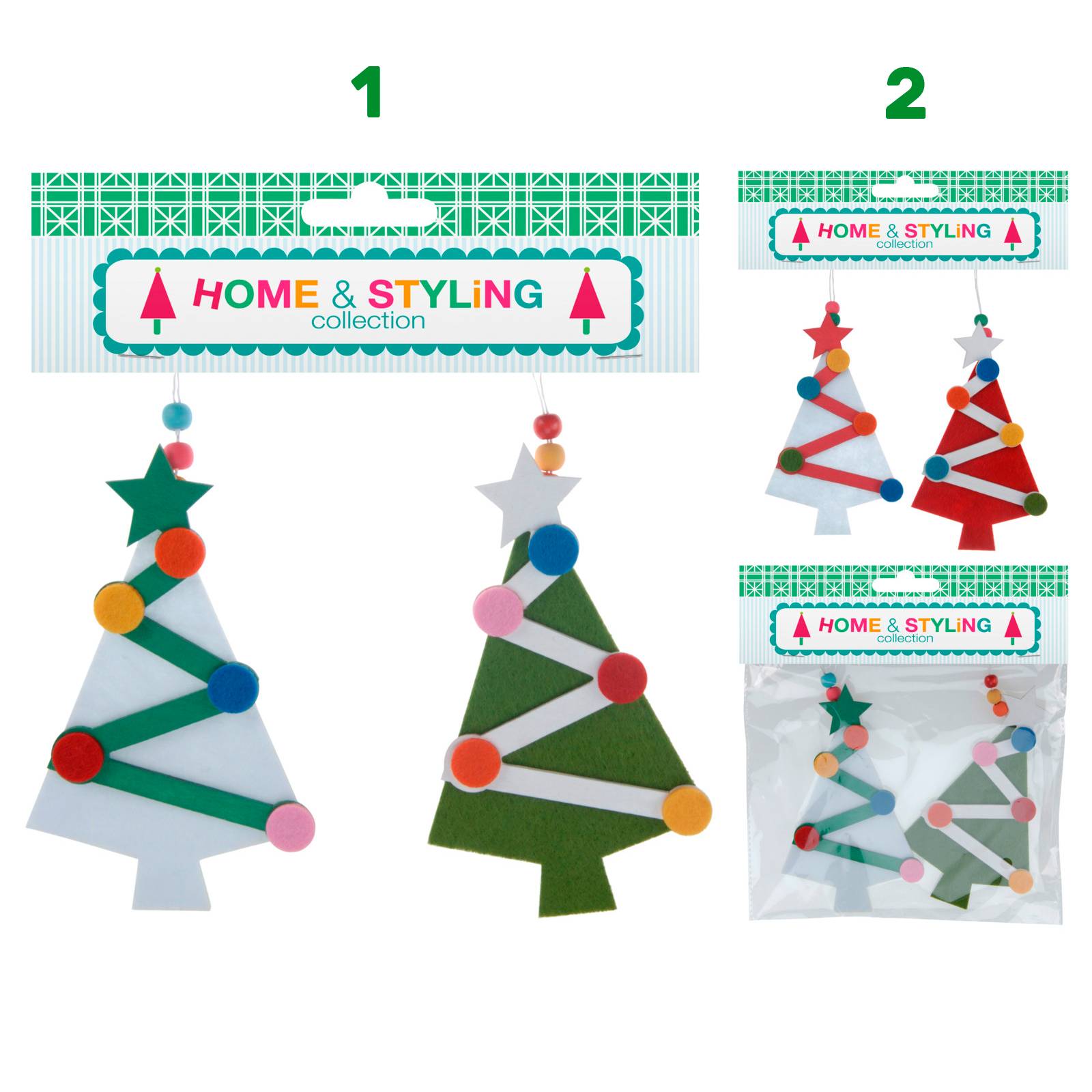 2 pendenti albero 10 cm