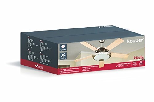 VENTILATORE DA SOFFITTO 5 PALE IN LEGNO