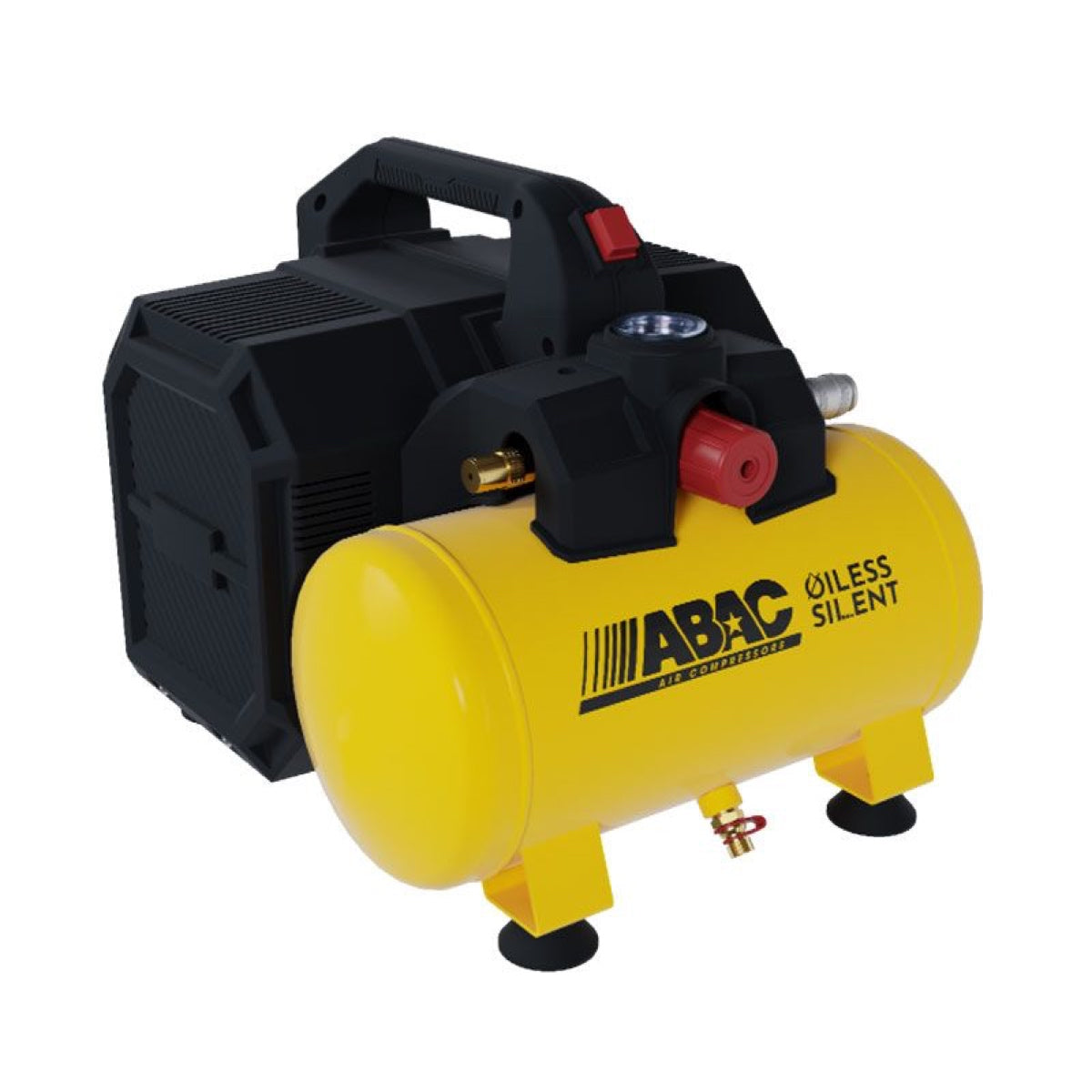 Compressore Silenziato Abac 6 Litri Oil-Free 8 Bar 1