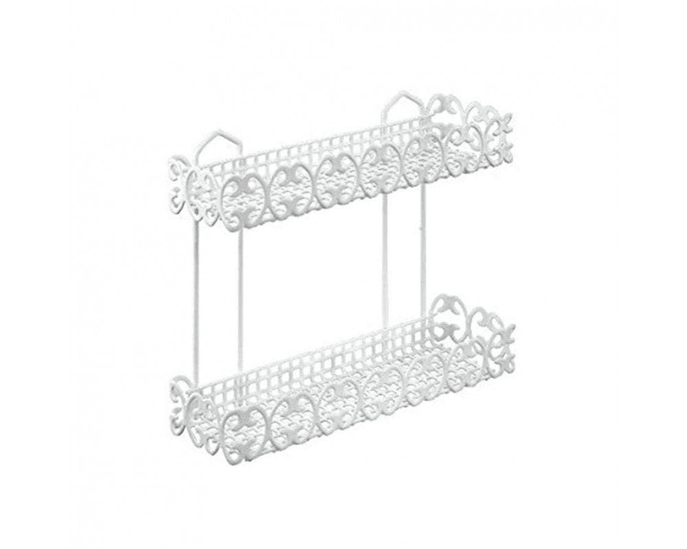 MENSOLA RETTANGOLARE 2 PIANI CM 30X10X36 FLORENZ