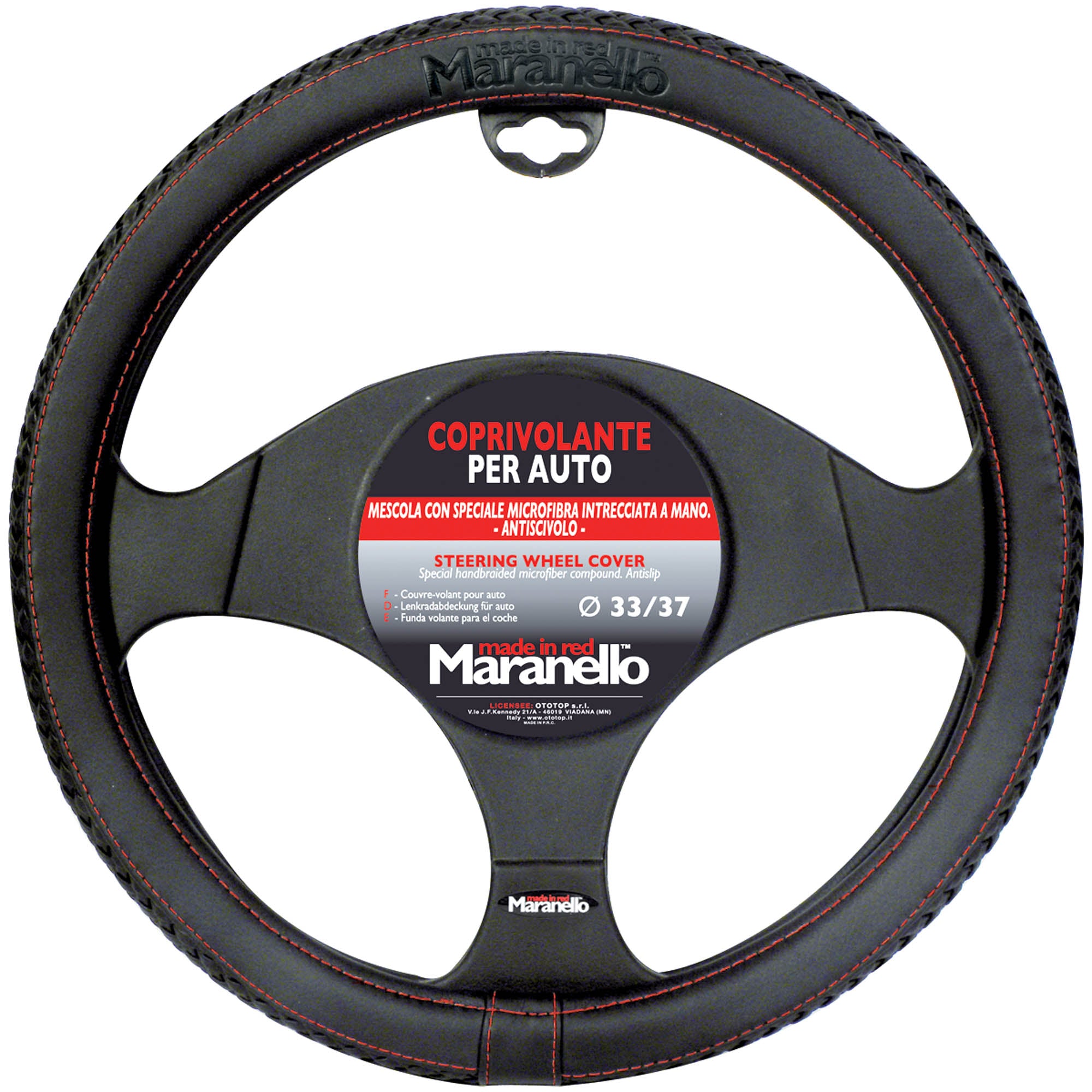 Coprivolante Maranello filo rosso 37/43