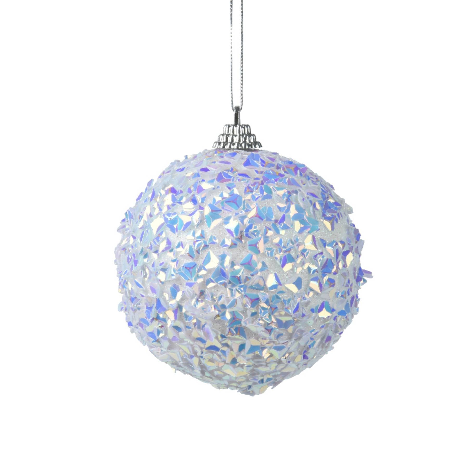 Pallina con perline bianche