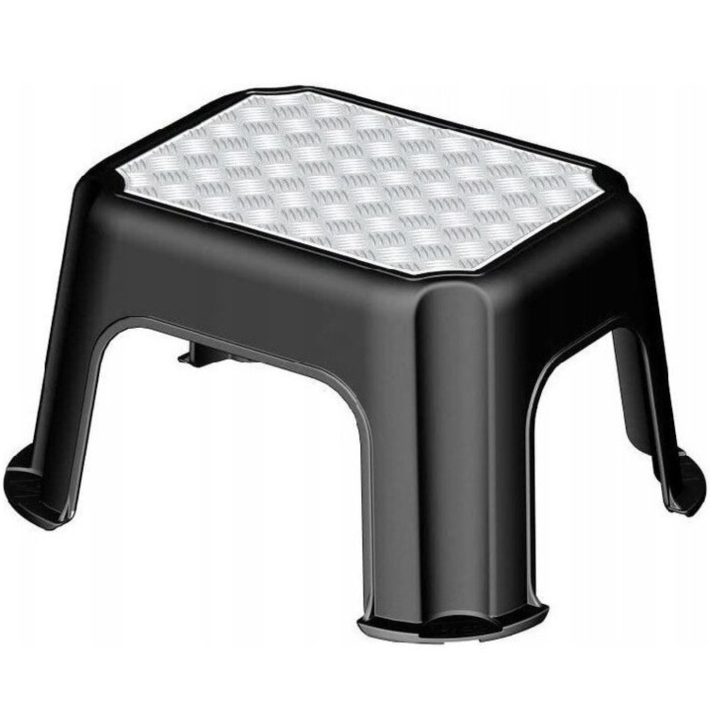 Sgabello con superficie in alluminio