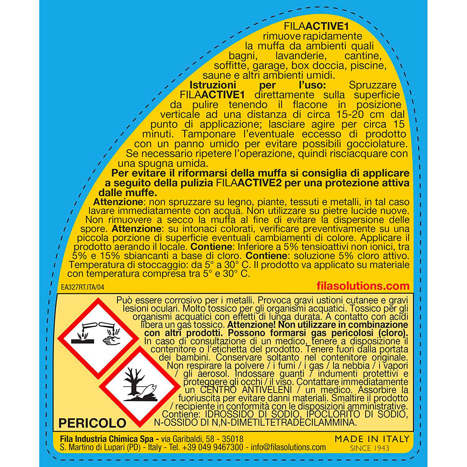 Active 1 FILA elimina muffa spray 500 ml