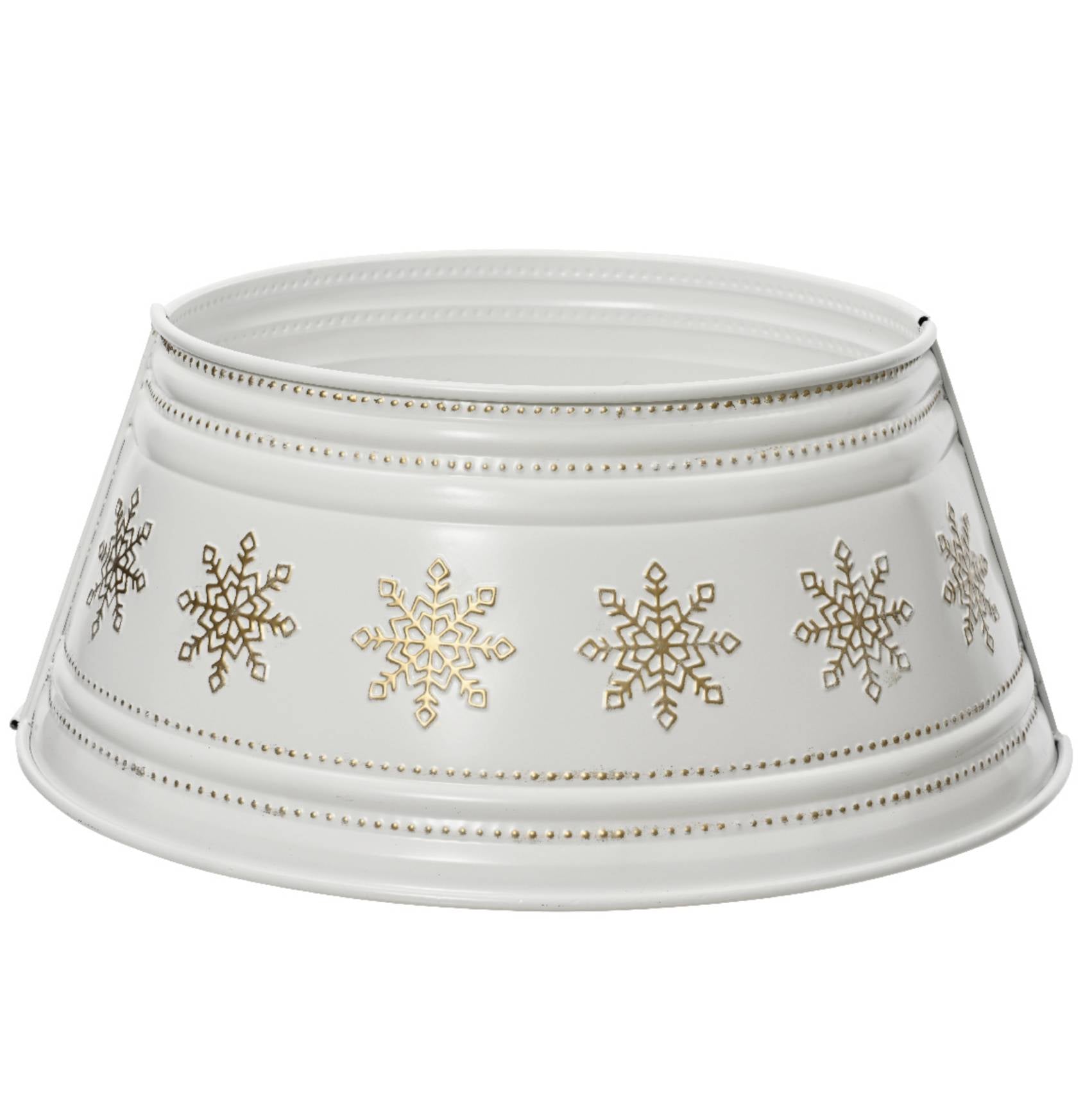 Base albero bianca e stelle oro