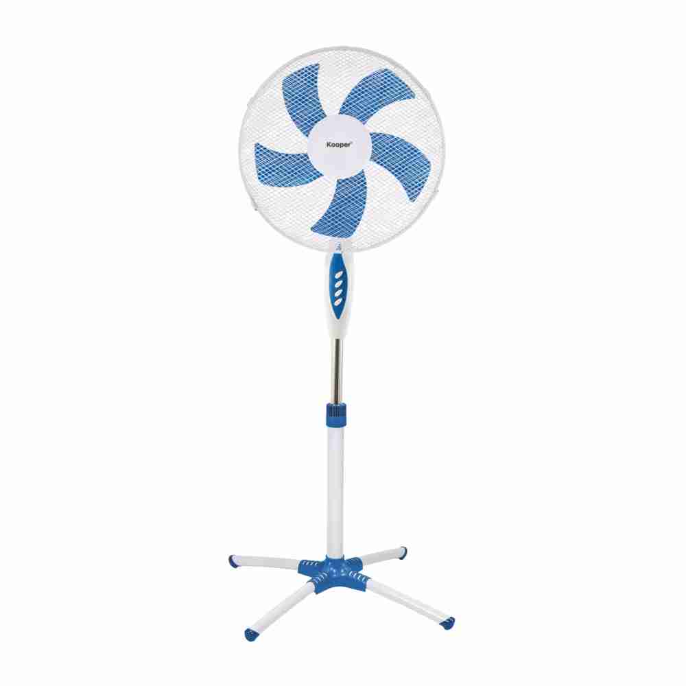 Ventilatore piantana 5 pale bianco