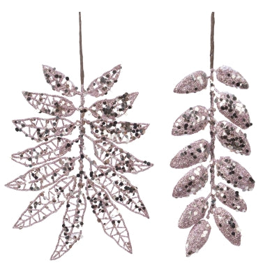 Addobbo albero Foglie rosa Kaemingk