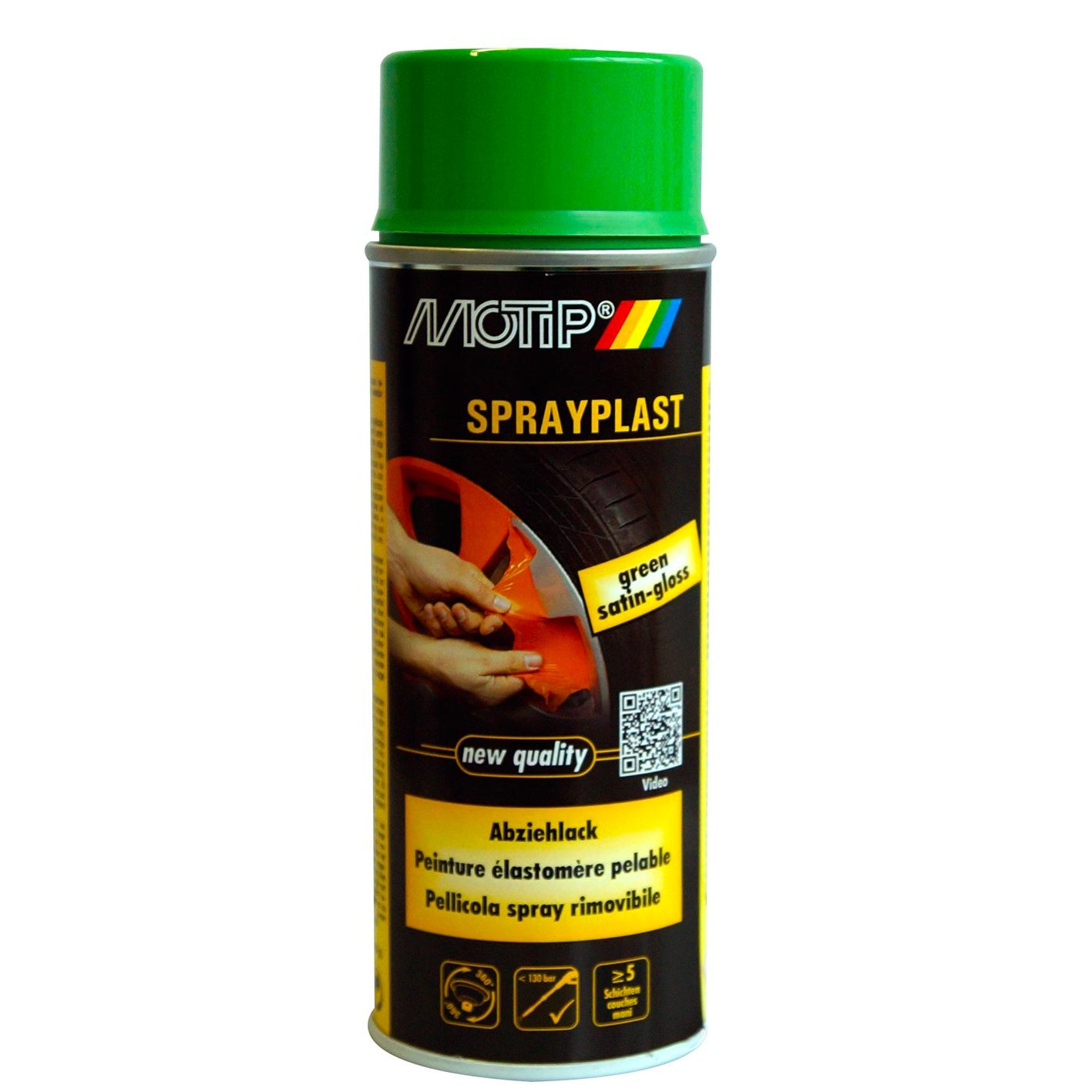 Spray plast vernice verde lucido pelabile 400 ml