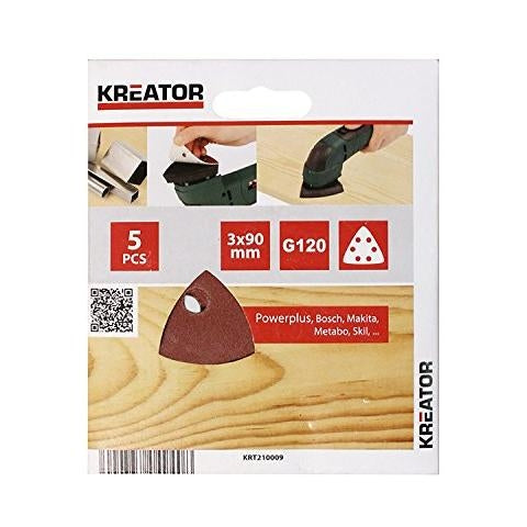 Carta abrasiva triangolare per legno