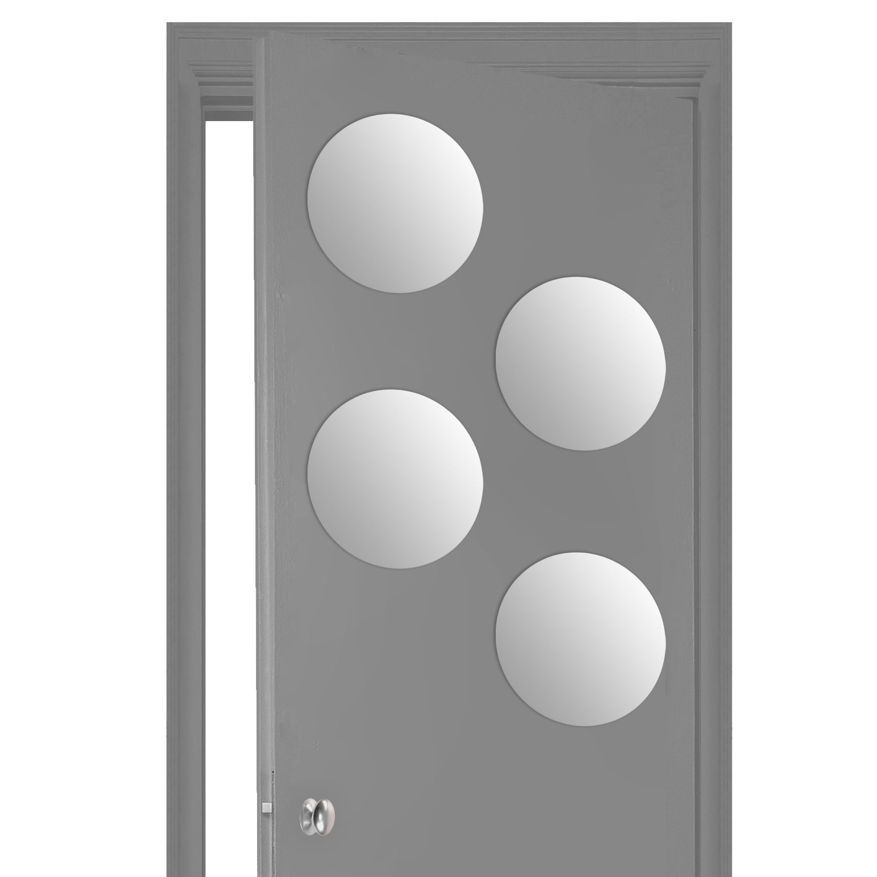 Gicos Set 4 Specchi Adesivi Rotondi 30 Cm Con Adesivi Inclusi