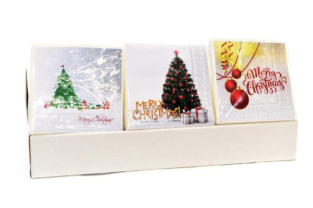 Confezione 20 tovaglioli natalizi